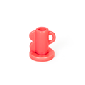 Vintage Red Waves Candle Holder