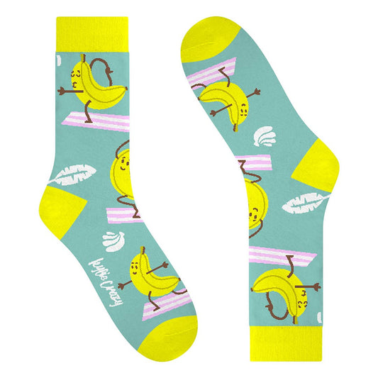 Unisex Fun Cotton Seamless Banana Socks