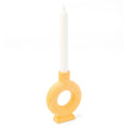 Bougeoir en Céramique Ovale Orange
