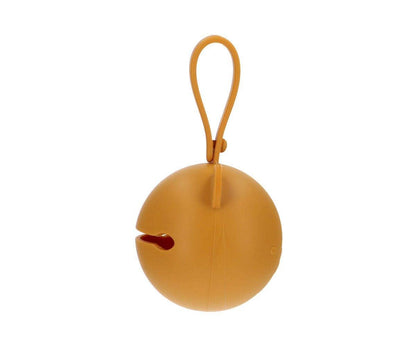 Porte-sucette en silicone Ours moutarde