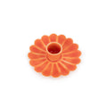 Hand-Painted Orange Floral Candle Holder