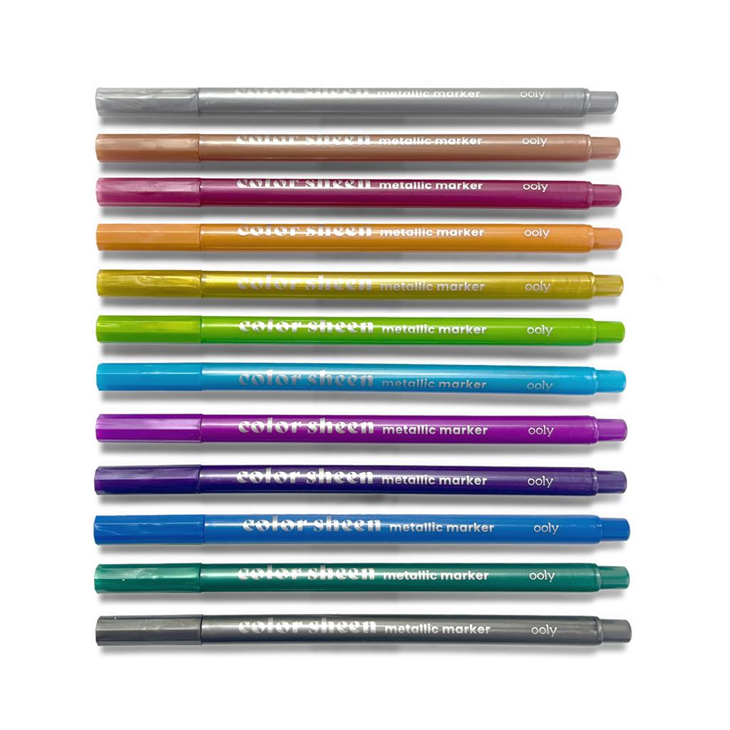 Set de 12 Marqueurs Métalliques