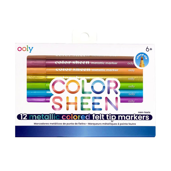 Set van 12 metallic stiften