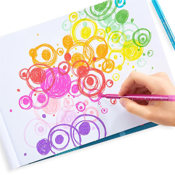 Set van 15 glittermarkers