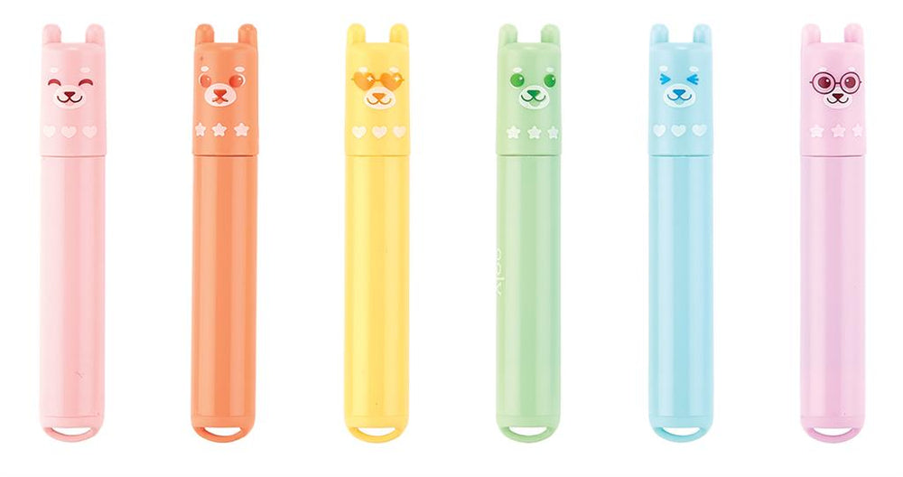 Set de 6 Mini Surligneurs Parfumés