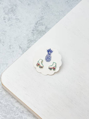 Boucles d'Oreilles Patins à Roulettes