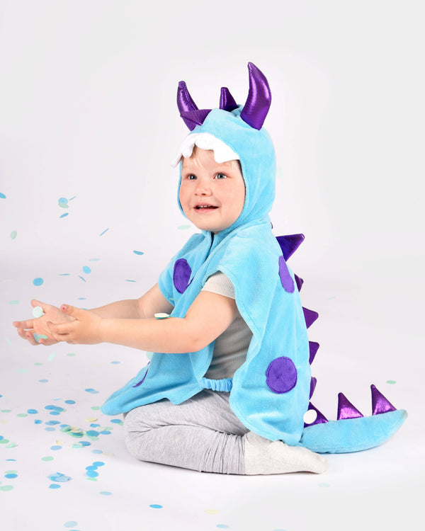 Cape Mini Monstre Bleu Taille 86-110 cm 1-4 ans