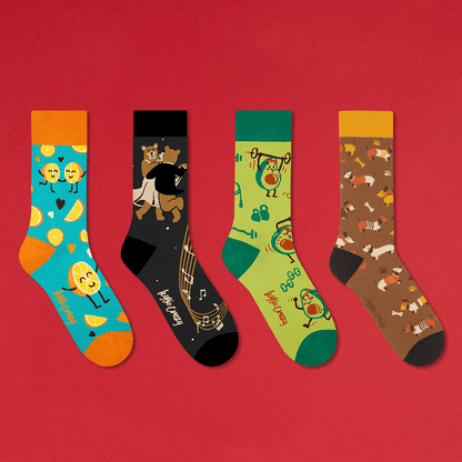 Coffret Cadeau 4 paires de chaussettes "All Your Need Is Love"