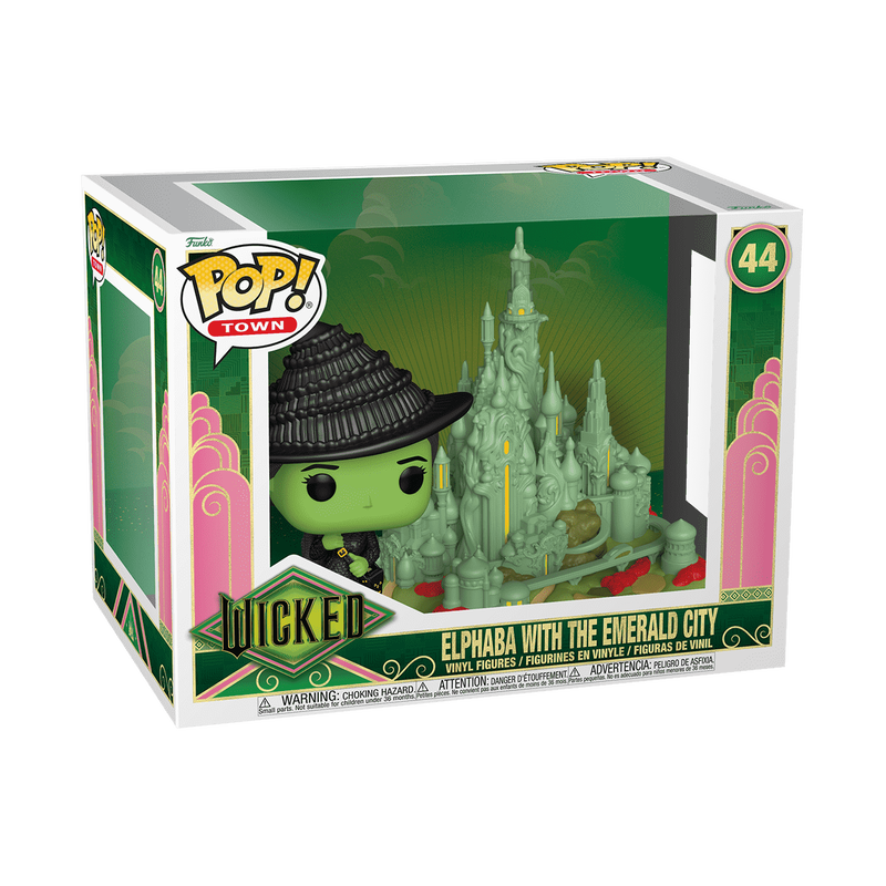 Pop! Town Elphaba avec la Cité d'Émeraude