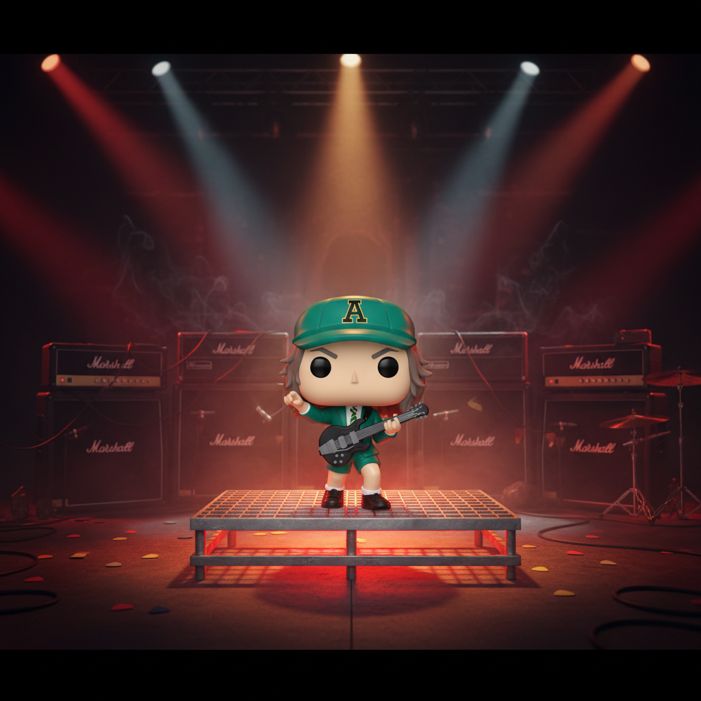 Pop! Angus Young in green outfit 