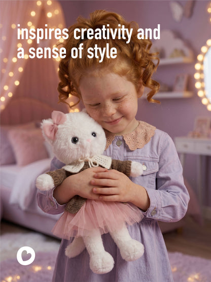 Peluche, Lucky Kitty, Lucky Sophie : Nuit douillette 38 cm 3+