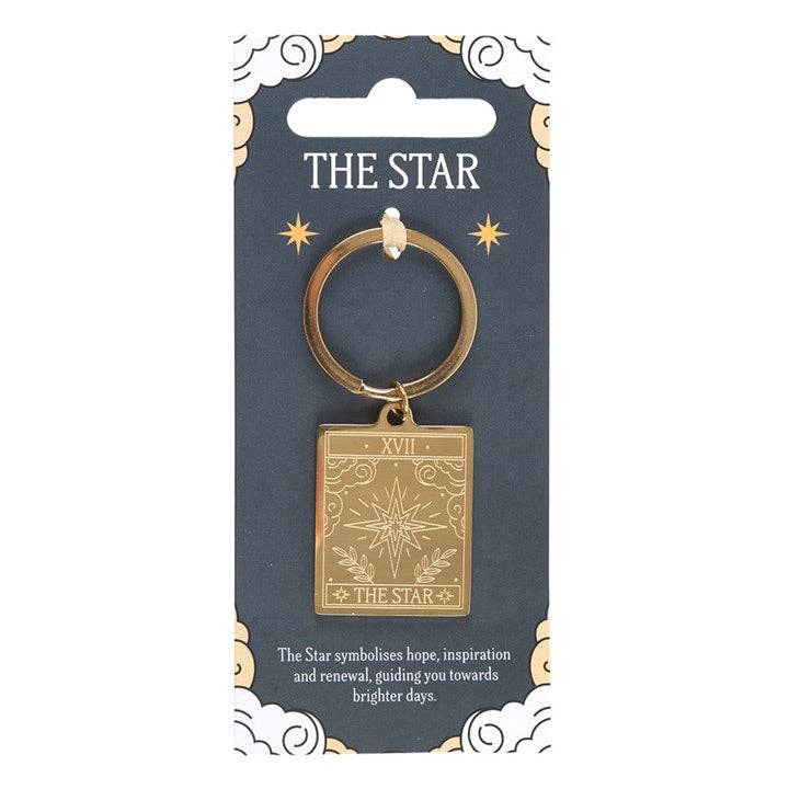 The Star Tarot Card Keychain