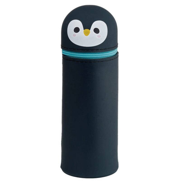 Siliconen pennenetui met pinguïnmotief