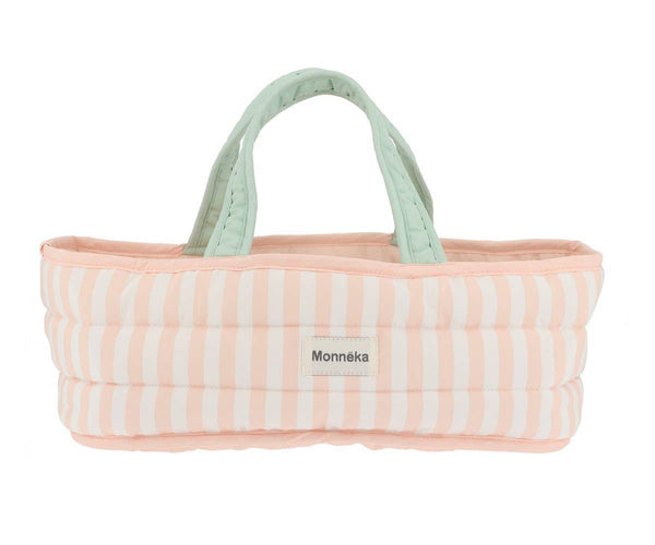 Roze gestreepte Mozesmand voor poppen