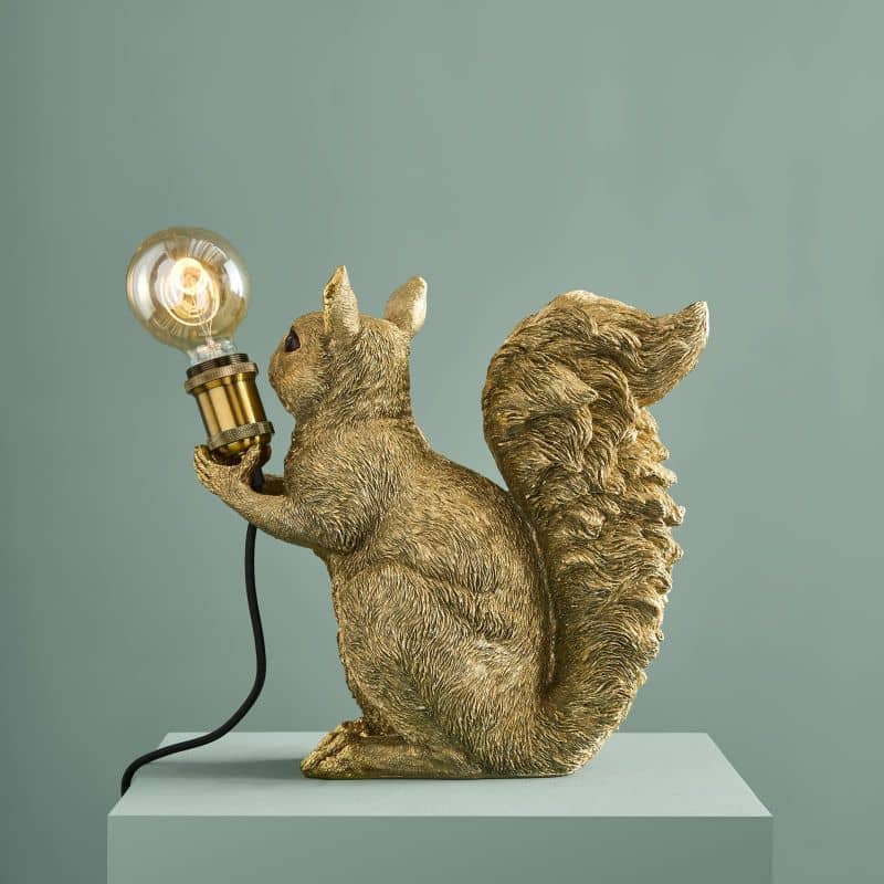 Lampe de Table Eduard Eichhorn Or, 34,5 x 17 x 34 cm
