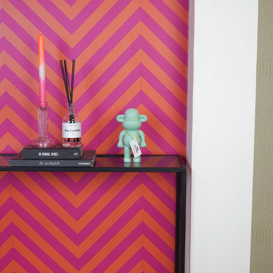 Ornement - Figurine Singe 'La Légende' - Polyrésine - Vert menthe - 11x7x19cm