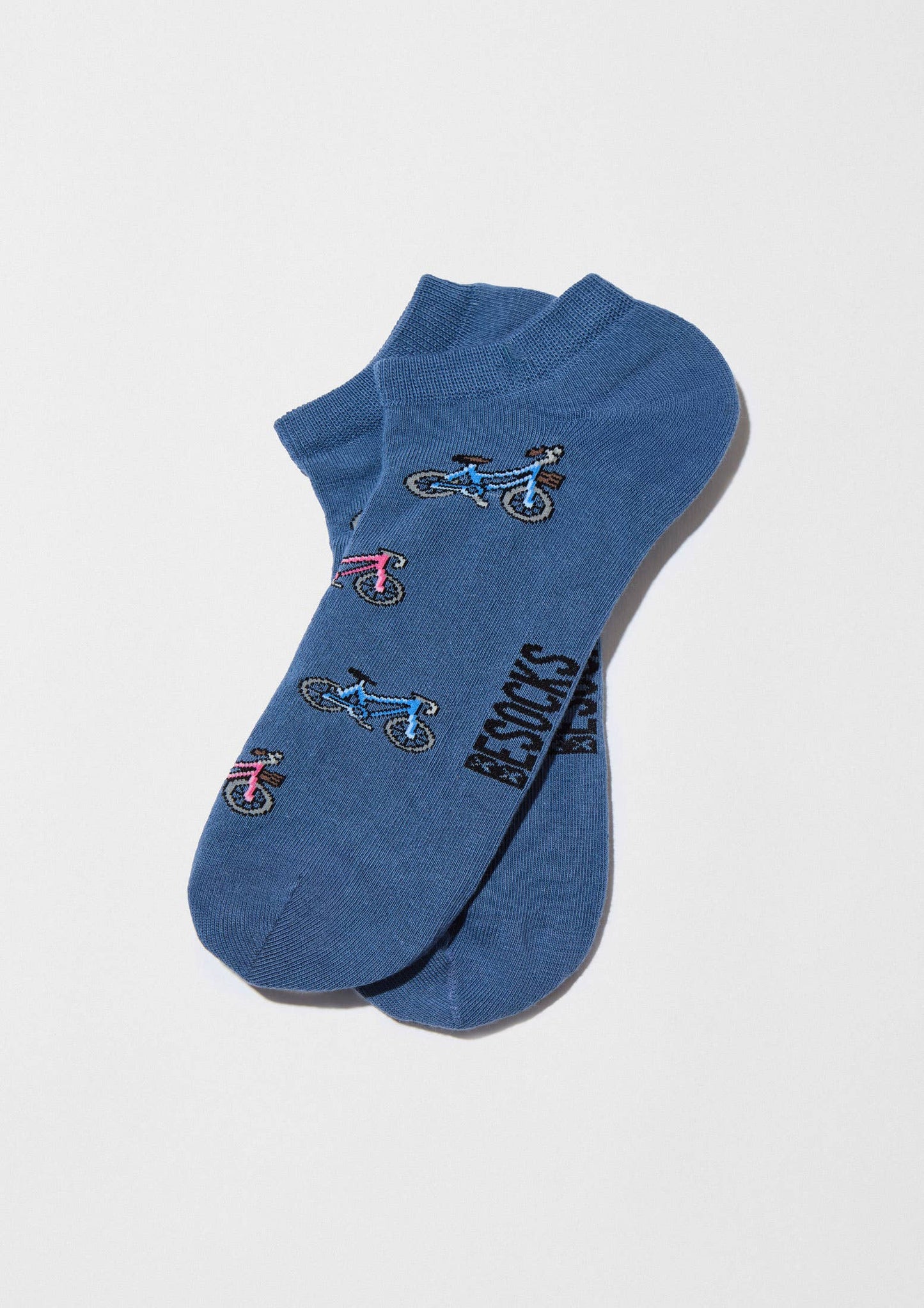 BeBicycle Bleu - Socquettes 100 % coton biologique