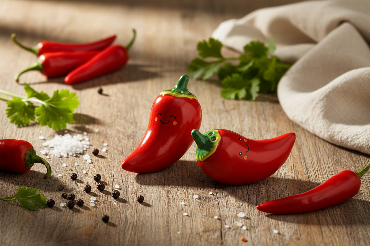 Salière et poivrière Piment