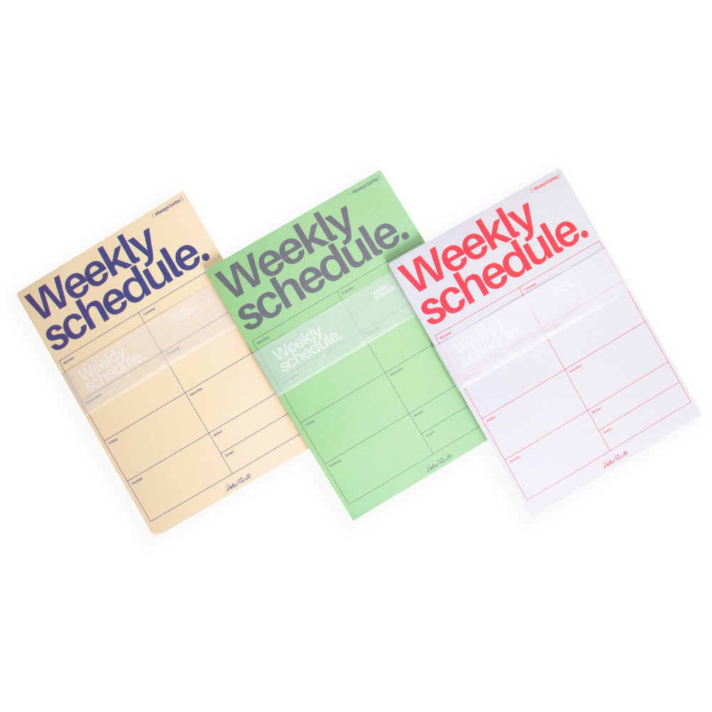 Organiseur Hebdomadaire Vert