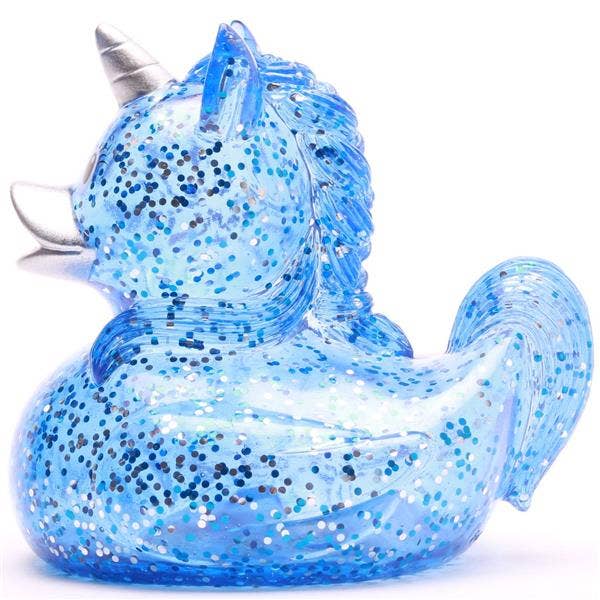 Canard Licorne Bleue à Paillettes