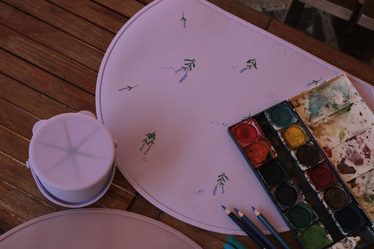 Silicone Placemat Set - Lavender - Purple