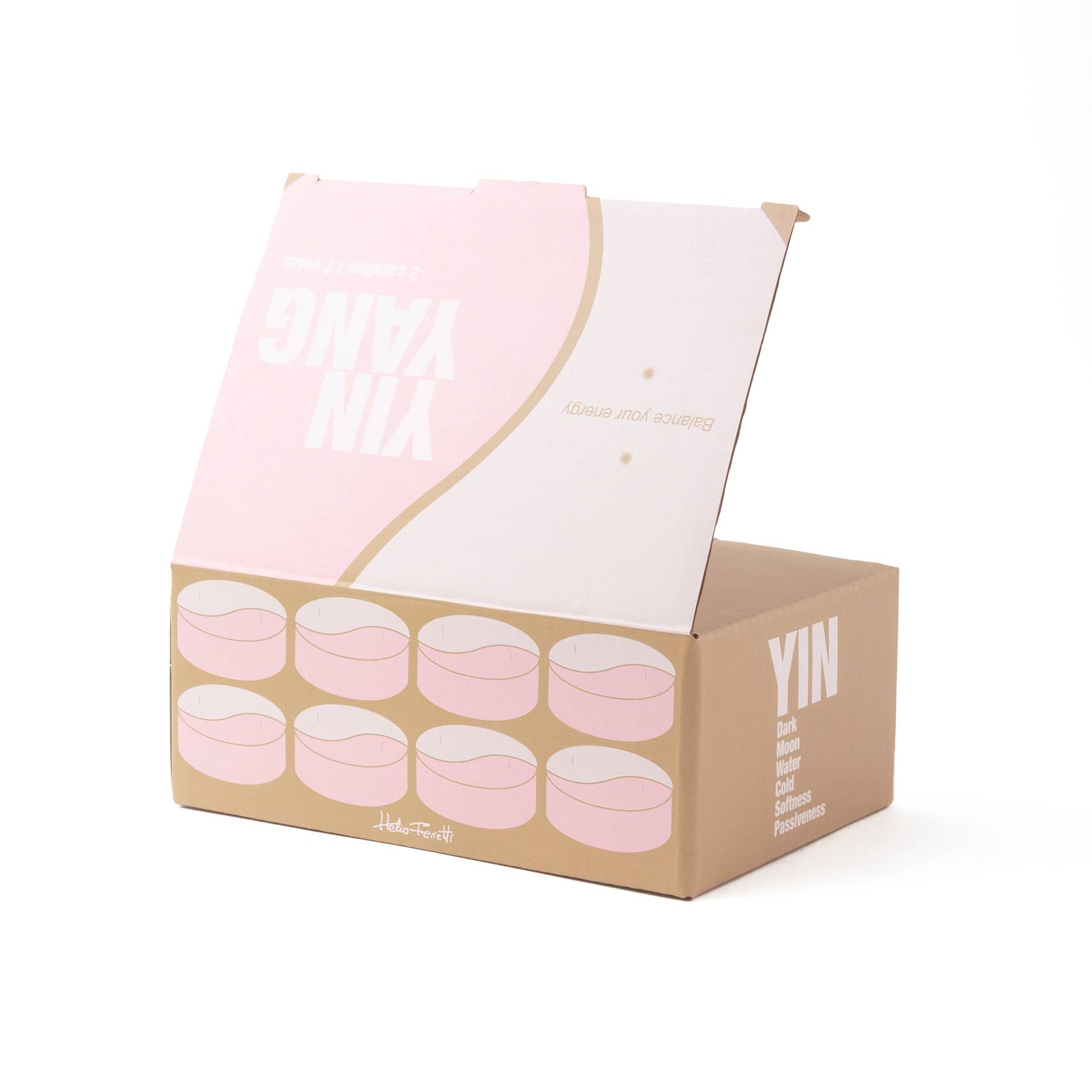 Bougie Ying & Yang Rose Helio Ferretti Vue 4