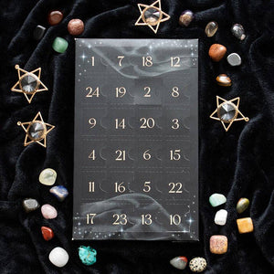 Calendrier de l'Avent de Noël en cristal 24 jours