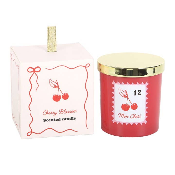 Bougie Saint-Valentin Fleur de Cerisier « Mon Cheri »