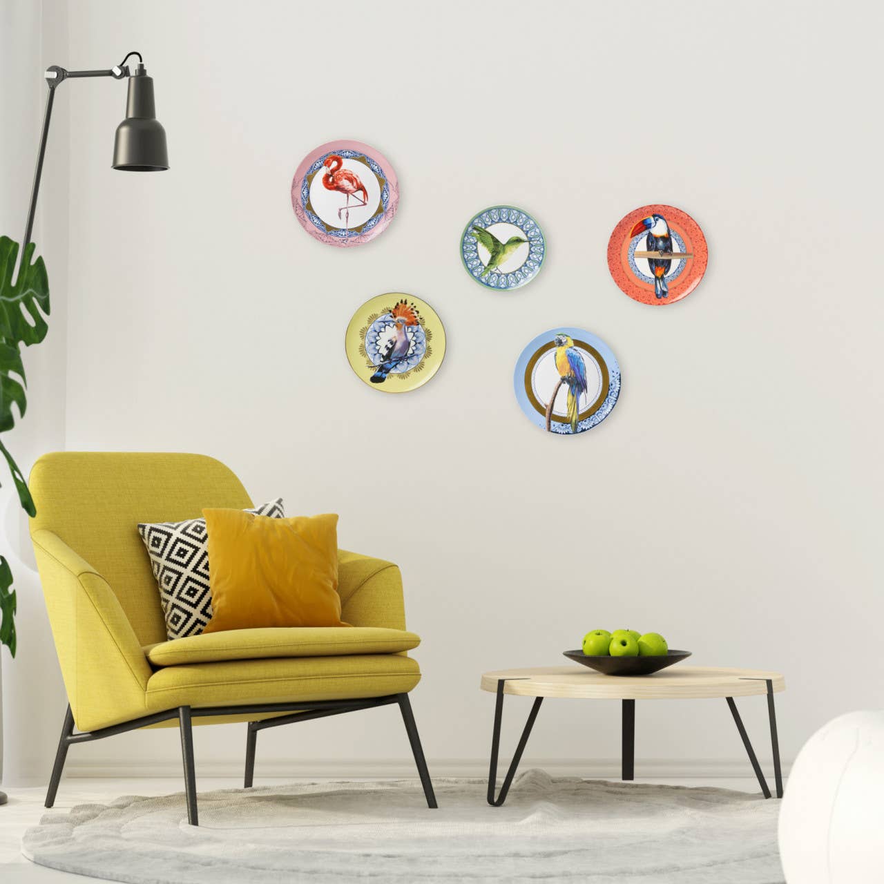 Assiette Murale Mandala Toucan
