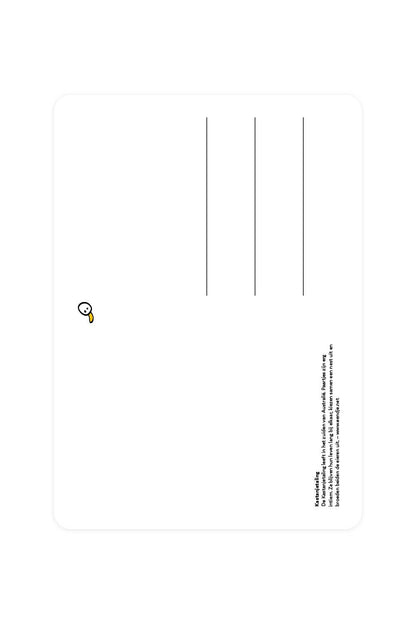 Postcard with Chestnut Teal