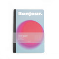 Carnet A5 Bonjour Bleu Clair