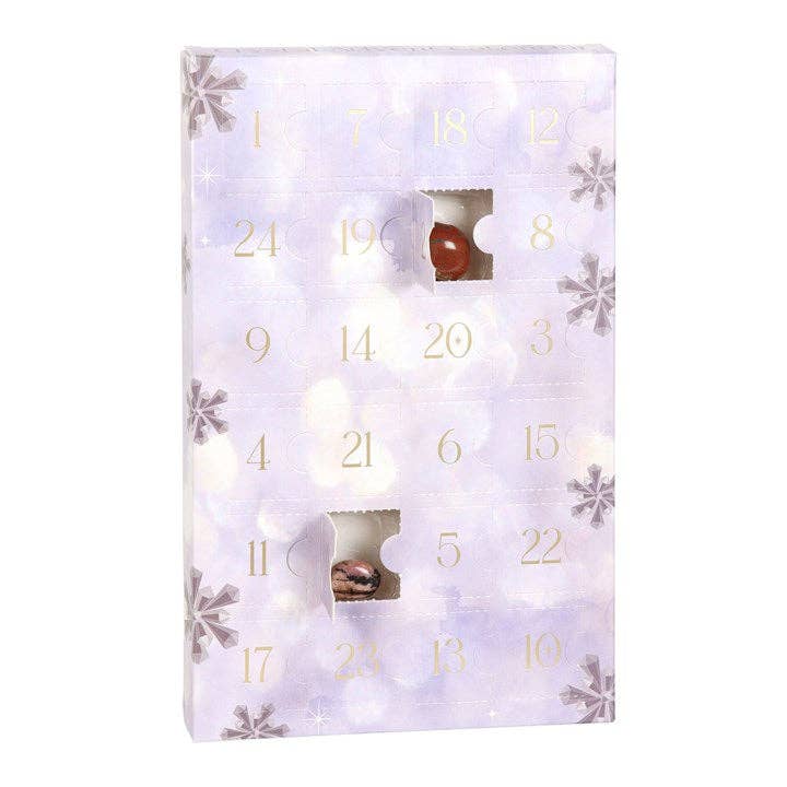 24-daagse kristallen kerstadventskalender met edelstenen