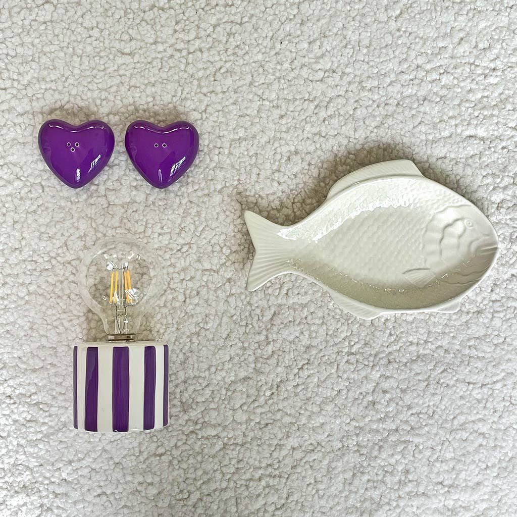 Sel et poivre Cœur violet