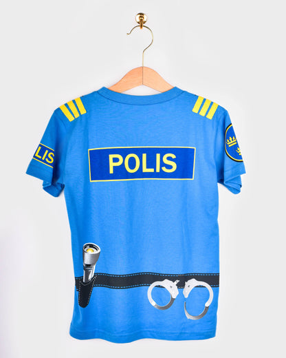 T-shirt Police en coton biologique 98-104 cl 2-4 ans