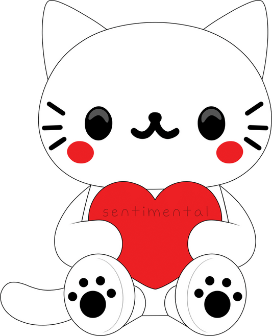Sentimental Kitty Plush (9in)