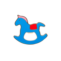 Décapsuleur Magnétique Cheval à Bascule Bleu