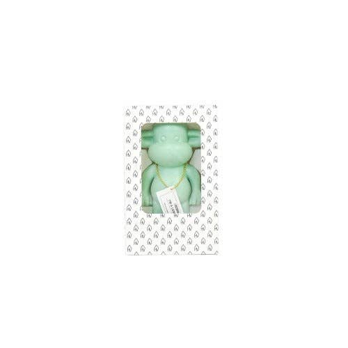 Decoratie - Apenbeeldje 'De Legende' - Polyresin - Mintgroen - 11x7x19cm