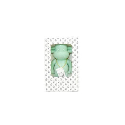 Decoratie - Apenbeeldje 'De Legende' - Polyresin - Mintgroen - 11x7x19cm