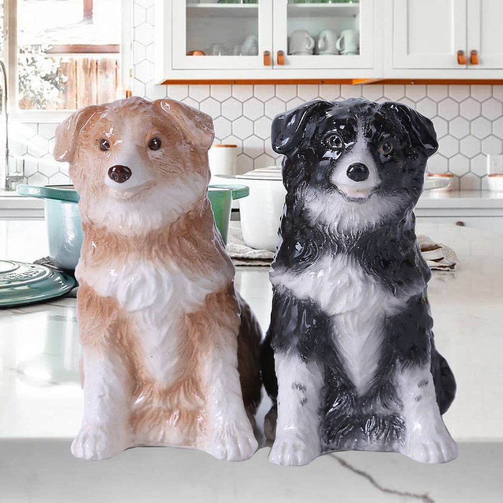 Salière et poivrière Border Collies