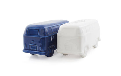 Salt &amp; Pepper VW T1 Bus - White/Blue