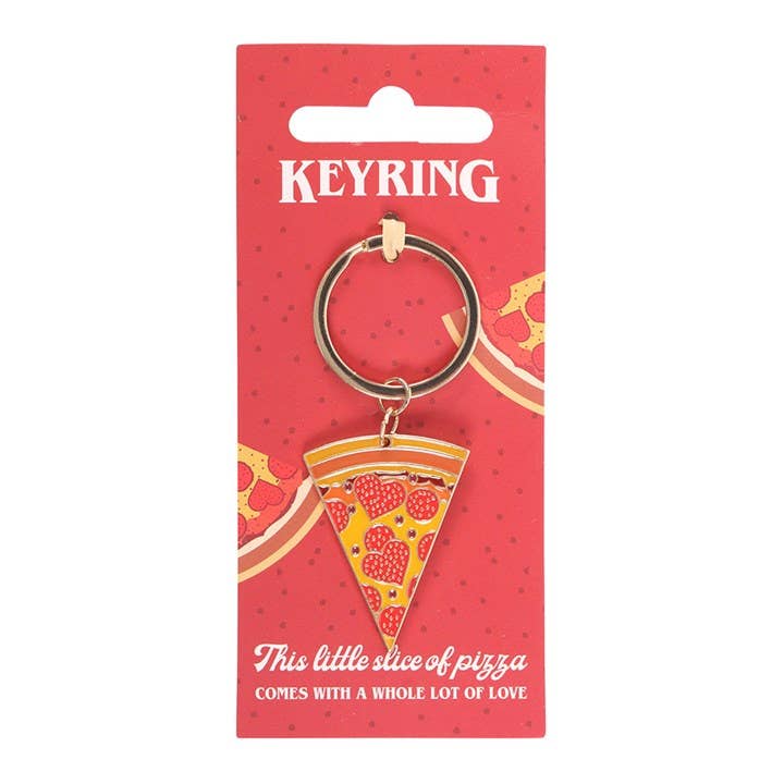 Sleutelhanger met pizzapunt