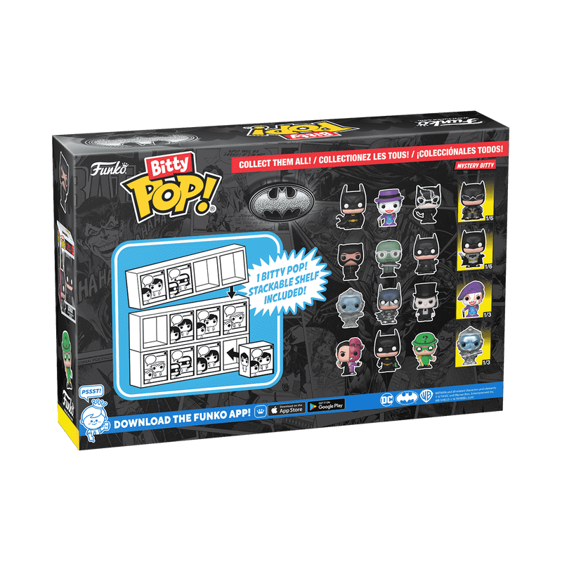 Bitty Pop! Batman 85th Anniversary 4-Pack Series 1 