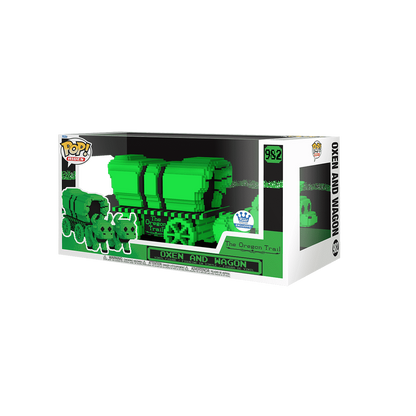 Pop! Rides Super Deluxe the Oregon Trail Oxen and Wagon (Green &amp; Black) 