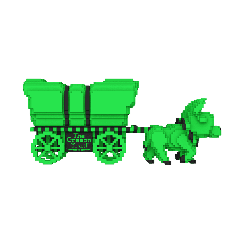 Pop! Rides Super Deluxe de Oregon Trail Ossen en Wagen (Groen & Zwart) 