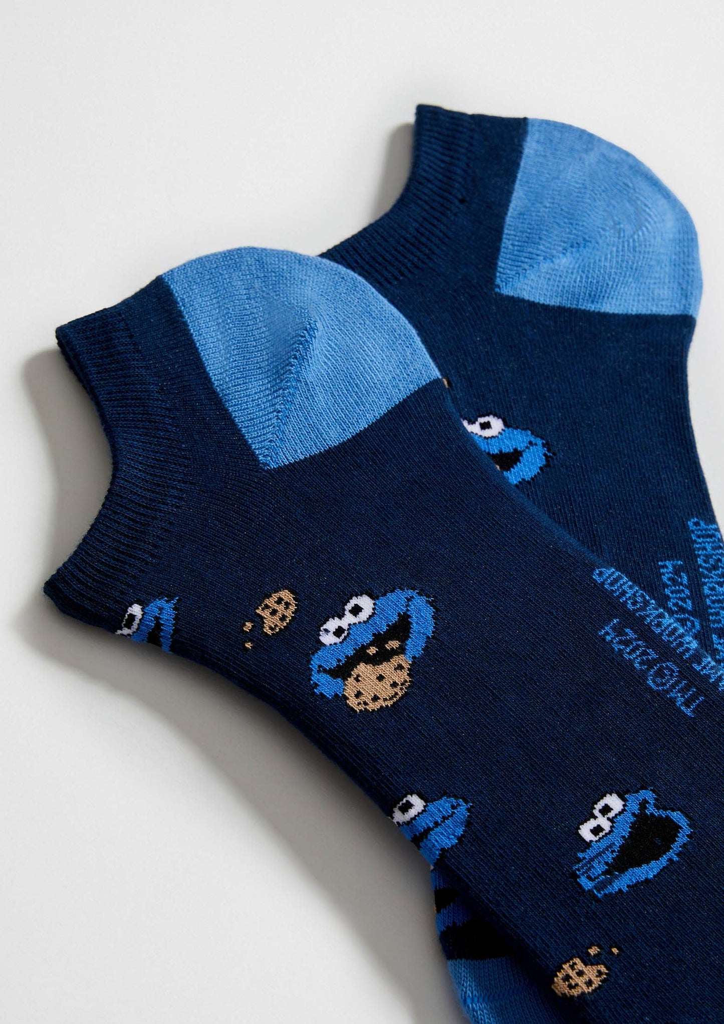 BeSesameStreet Cookie Monster Short Socks