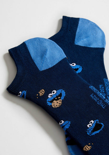 BeSesameStreet Cookie Monster Short Socks