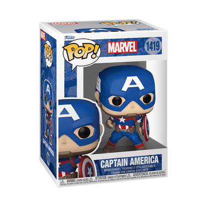 Pop! Captain America (Marvel New Classics) #1419 - vue officielle Funko