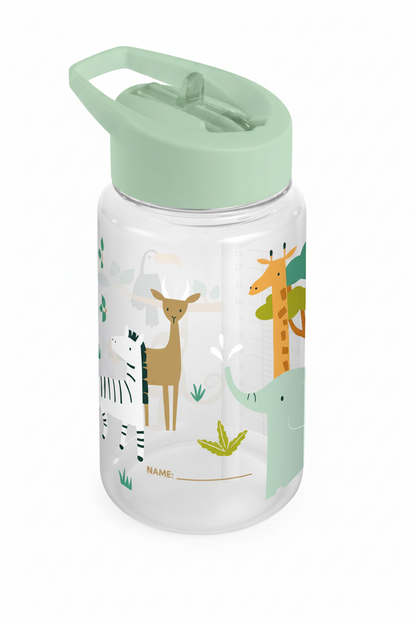 Waterfles met jungledieren