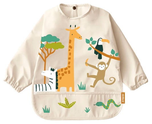 Jungle Animals Long Sleeve Bib