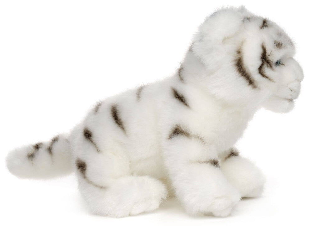 Peluche Bébé Tigre Blanc Assis
